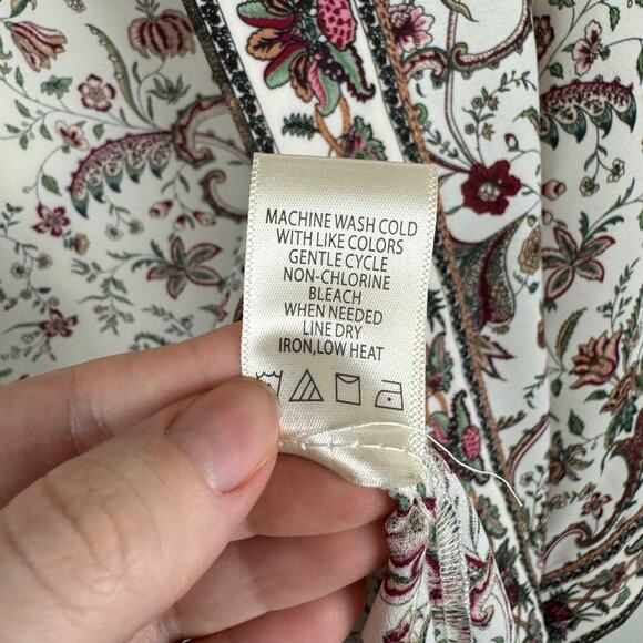 Max Studio Womens Multicolor Floral Kimono Sz S Boho Lightweight Hippie Festival - Picture 12 of 15